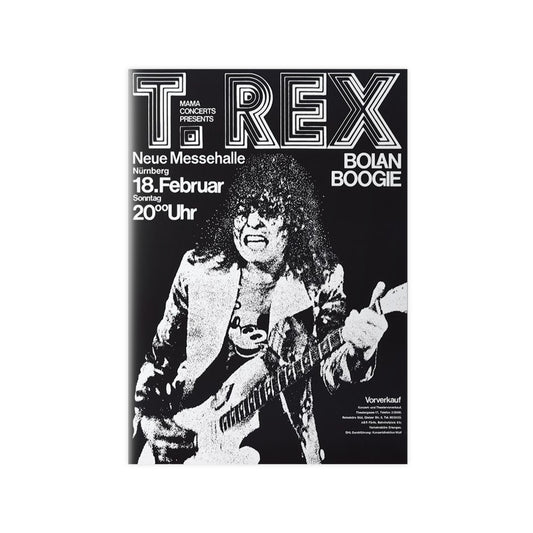 T. Rex Bolan Boogie Photopaper Poster — Vintage Rock Concert Wall Art