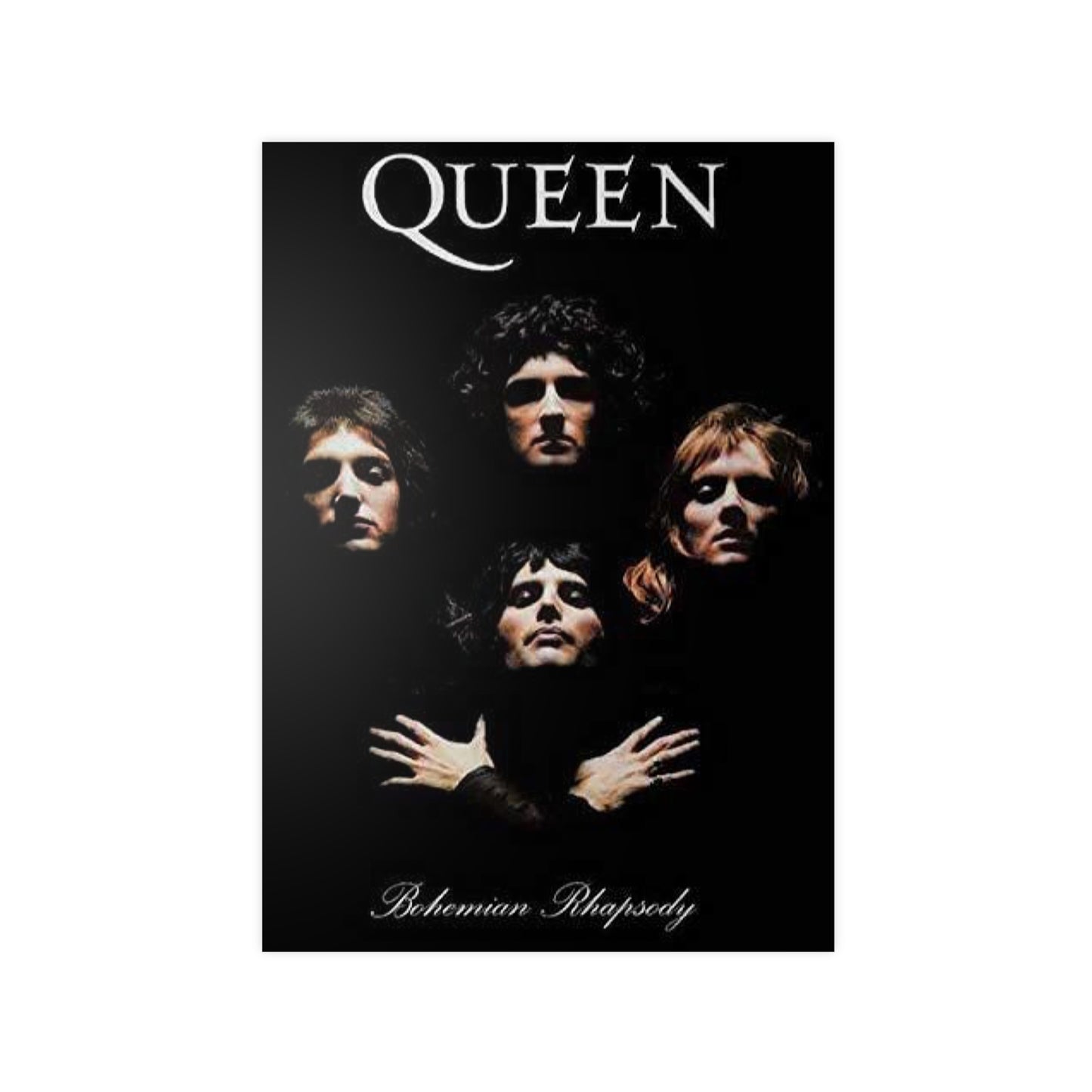 Photopaper Poster — Queen "Bohemian Rhapsody" Classic Rock Band Art Print