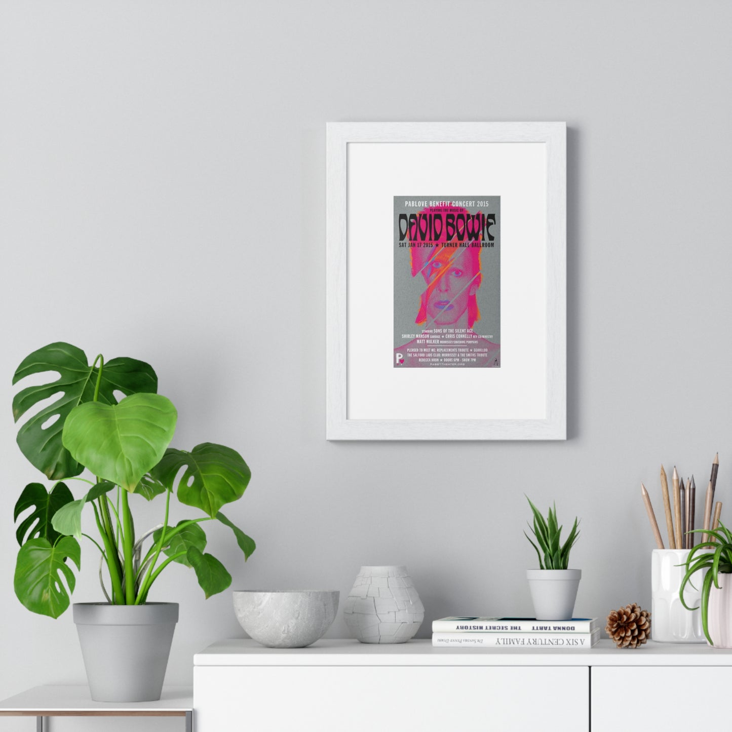 (Framed) Band Poster — David Bowie Tribute Vertical Print