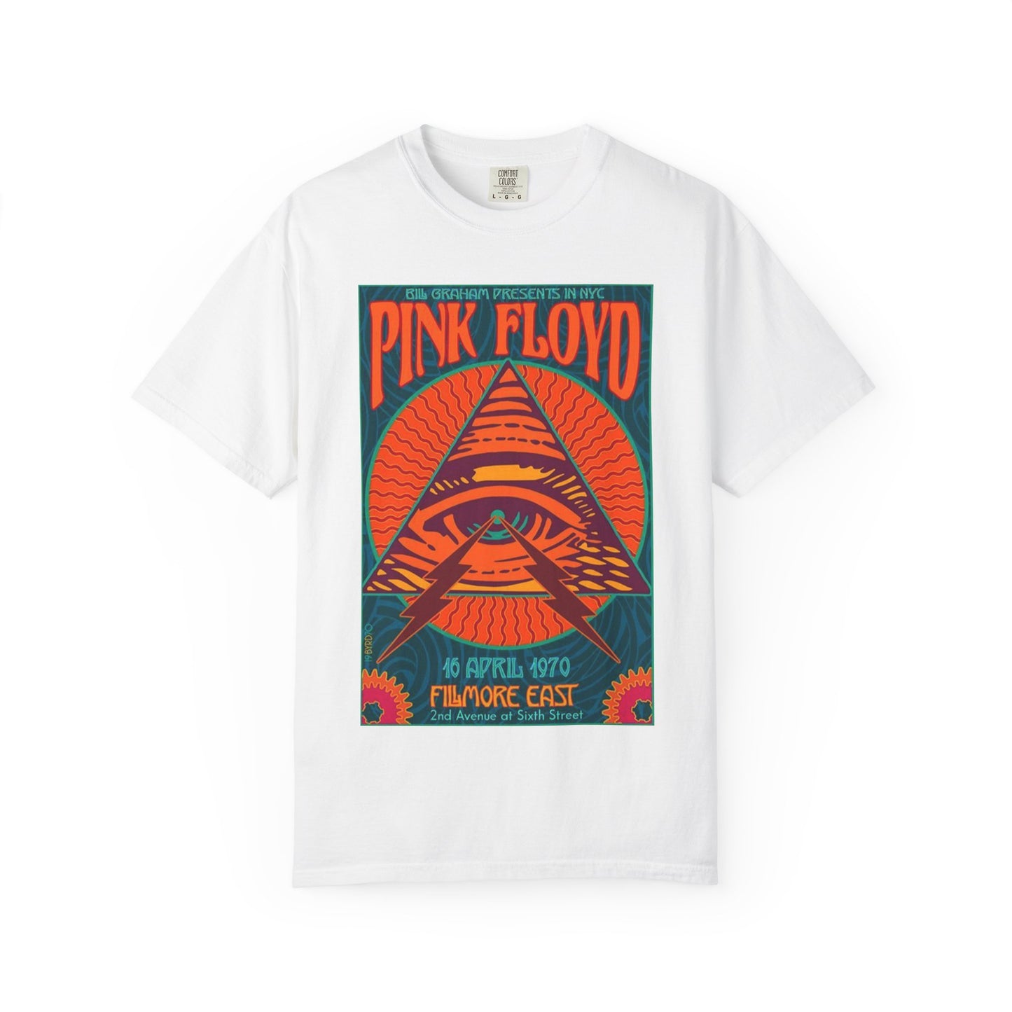 Pink Floyd Poster Tee — Fillmore East April 10, 1970 Concert T-Shirt