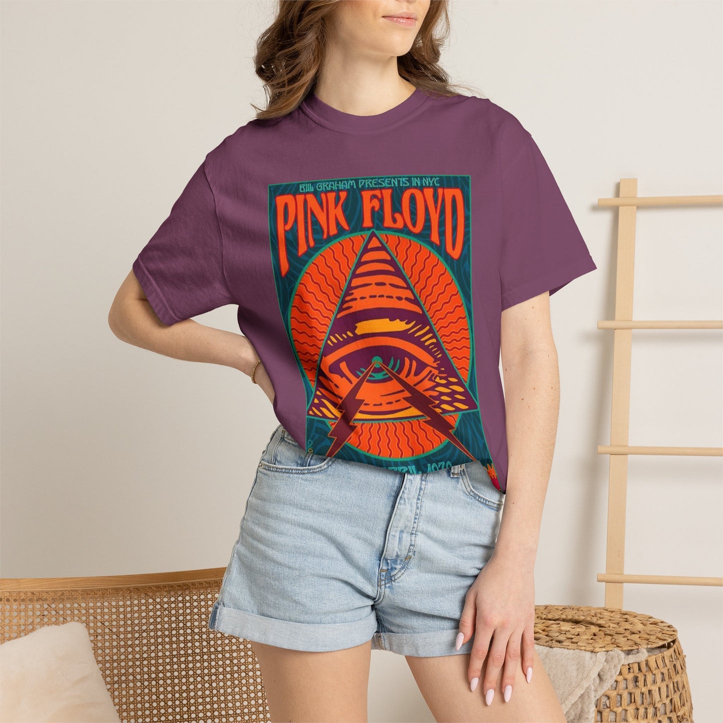 Pink Floyd Poster Tee — Fillmore East April 10, 1970 Concert T-Shirt