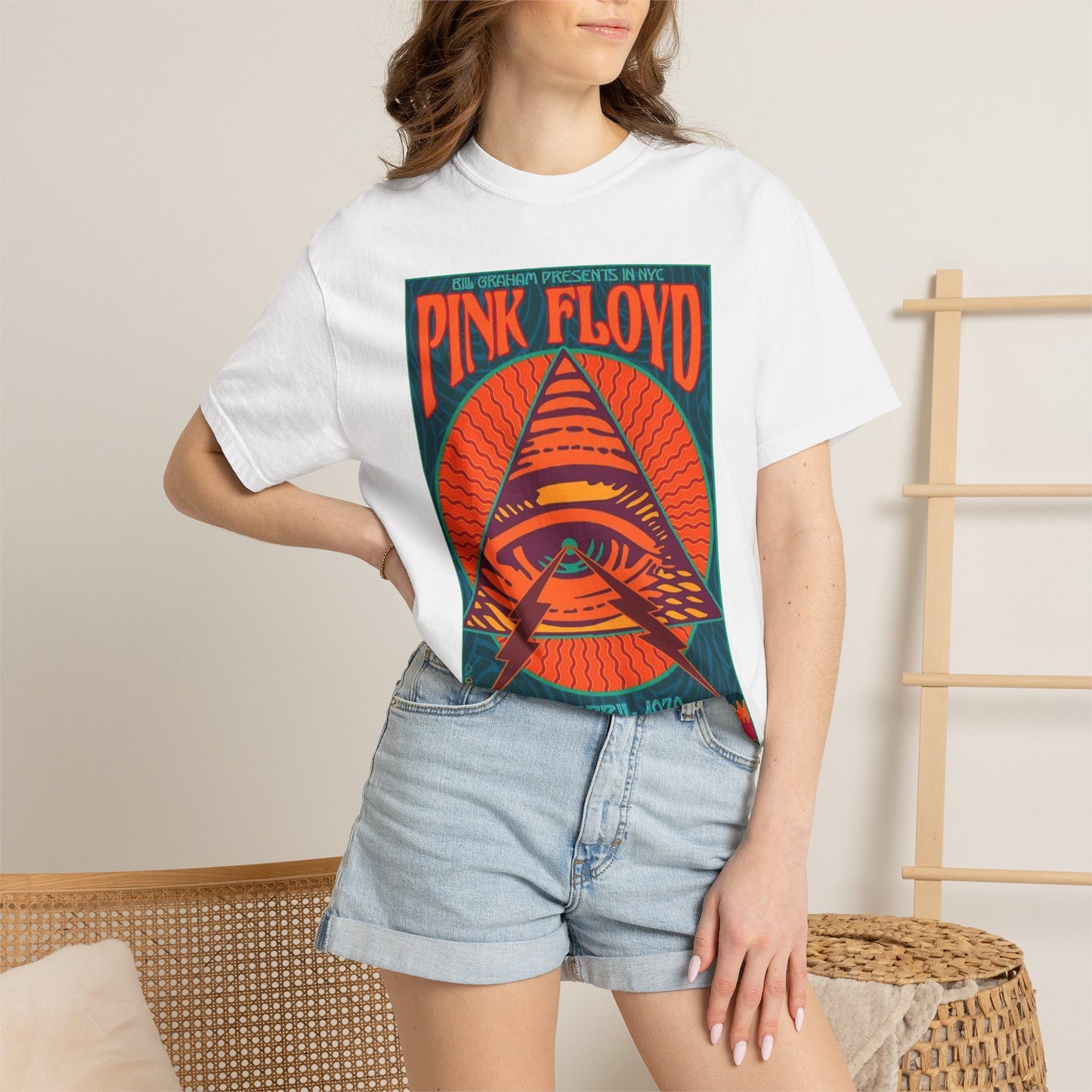 Pink Floyd Poster Tee — Fillmore East April 10, 1970 Concert T-Shirt