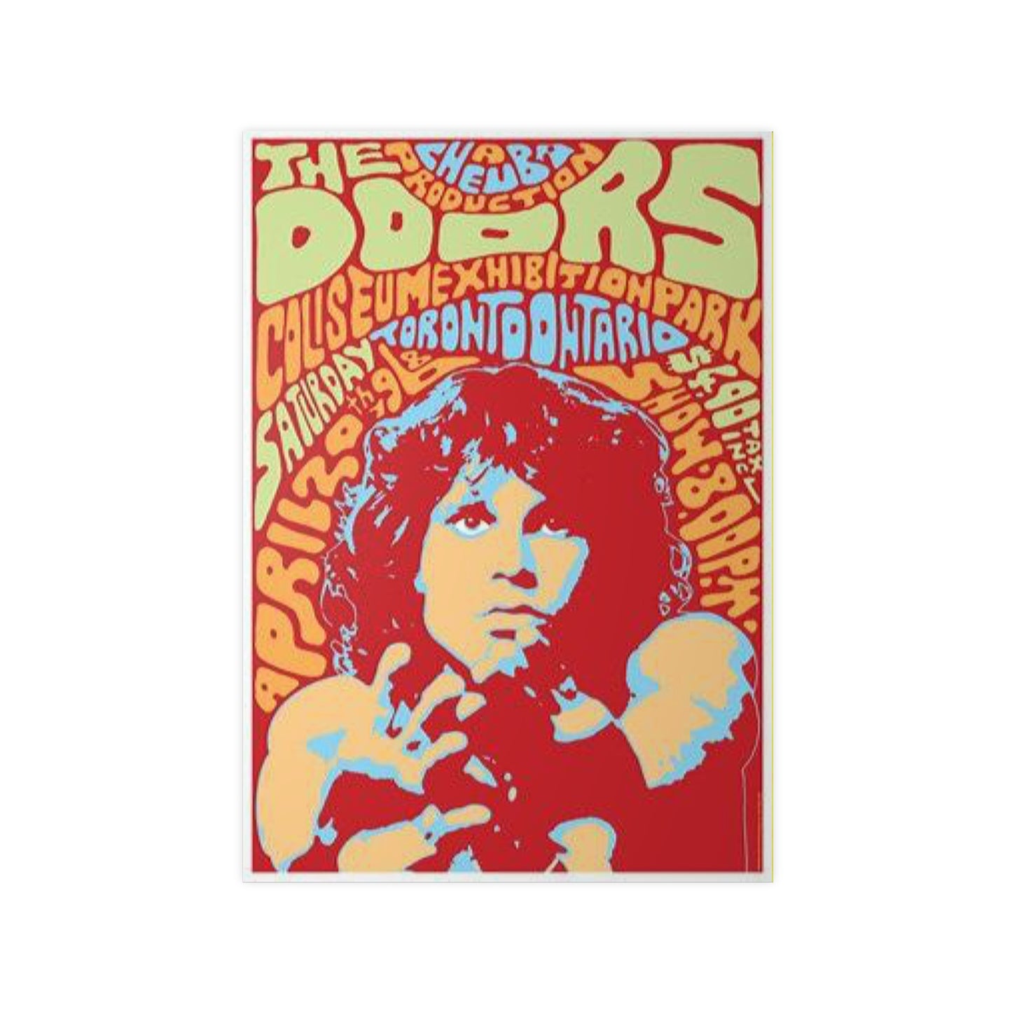 The Doors Psychedelic Concert Poster Print — Jim Morrison Art Poster