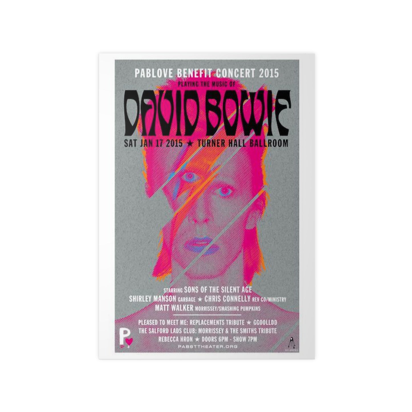 David Bowie Photoposter — Concert Art Print