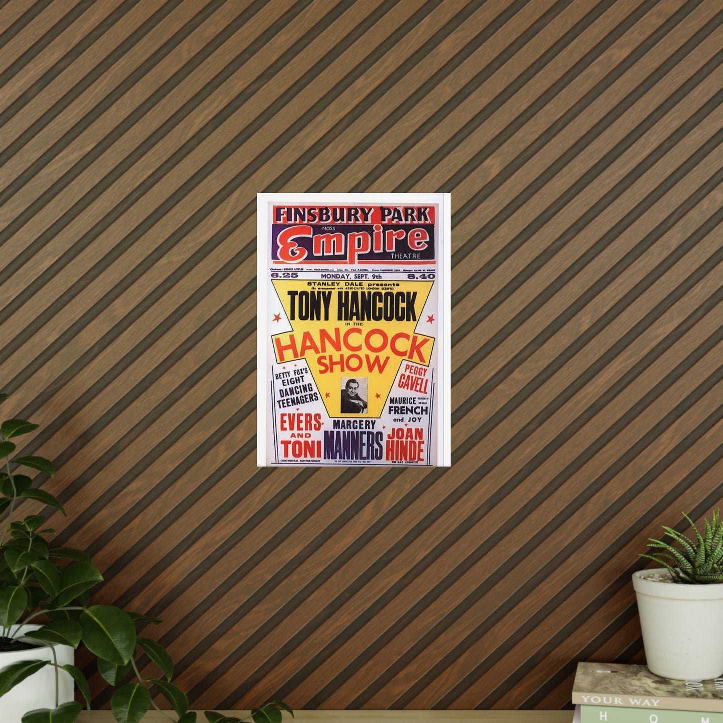 Vintage Tony Hancock Show Poster Print — Finsbury Park Empire Photopaper Poster