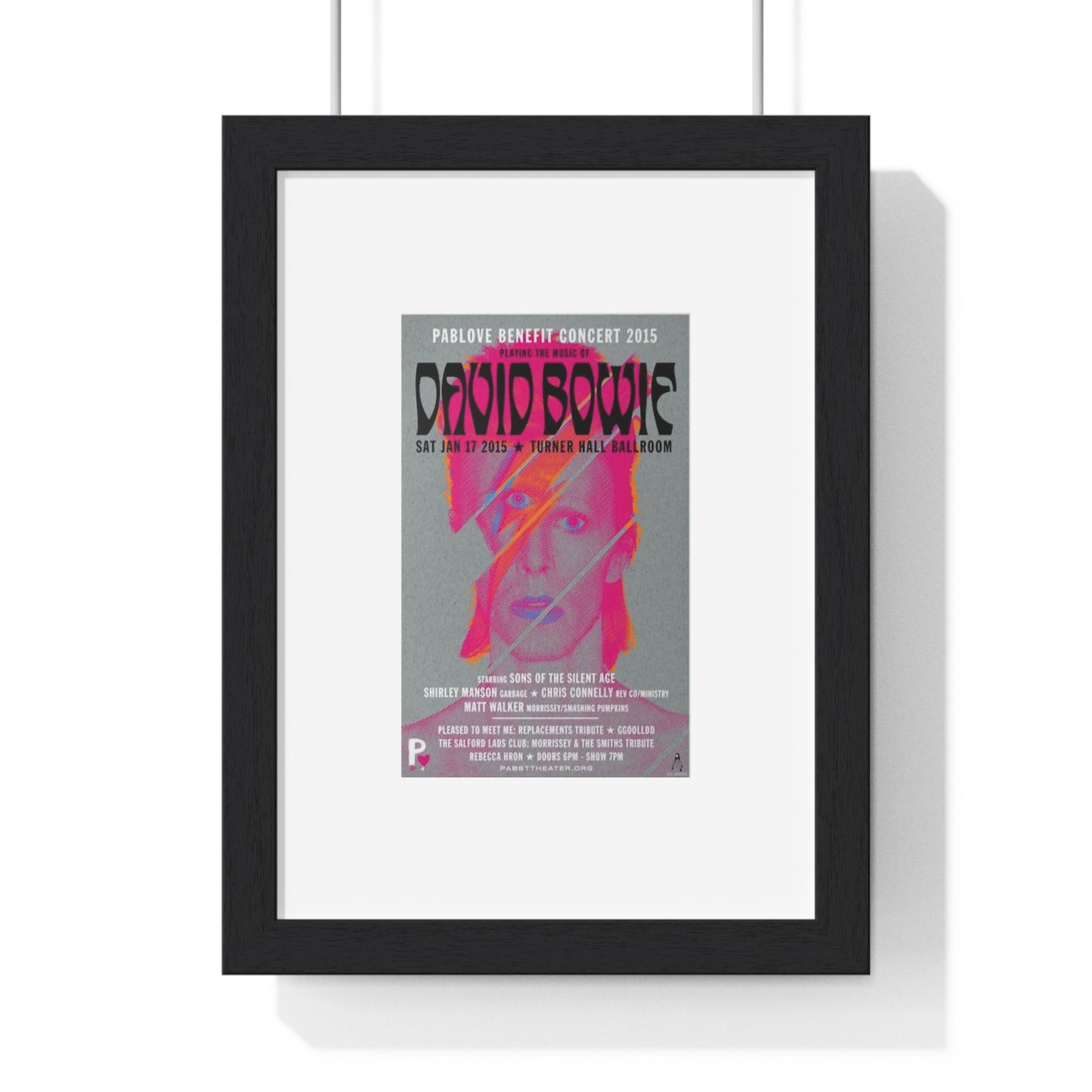 (Framed) Band Poster — David Bowie Tribute Vertical Print