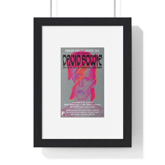 (Framed) Band Poster — David Bowie Tribute Vertical Print