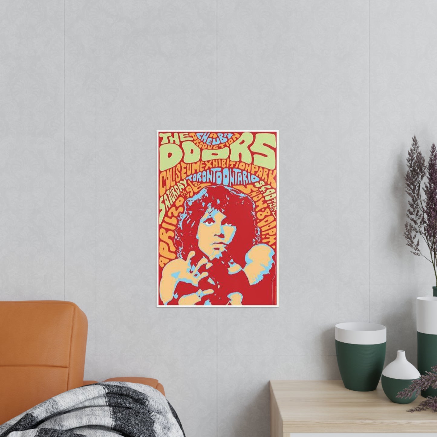 The Doors Psychedelic Concert Poster Print — Jim Morrison Art Poster