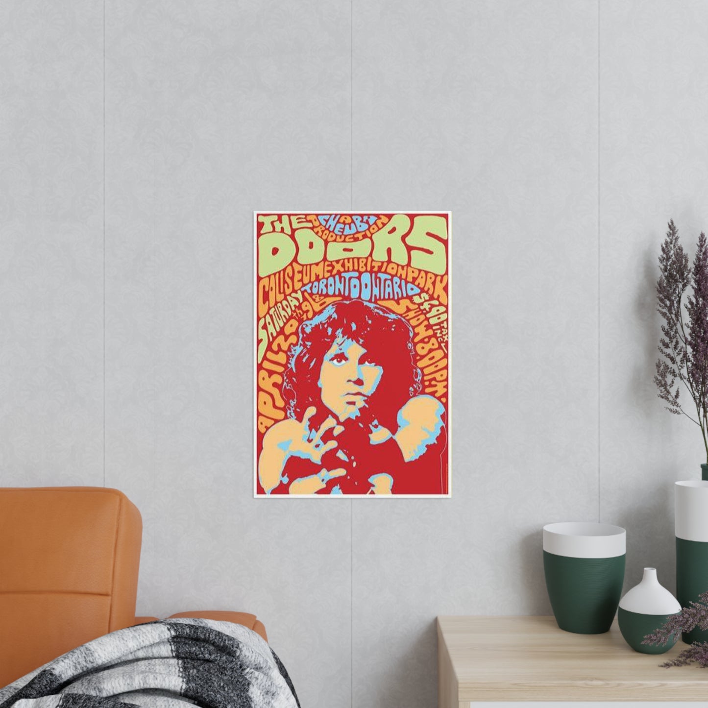 The Doors Psychedelic Concert Poster Print — Jim Morrison Art Poster