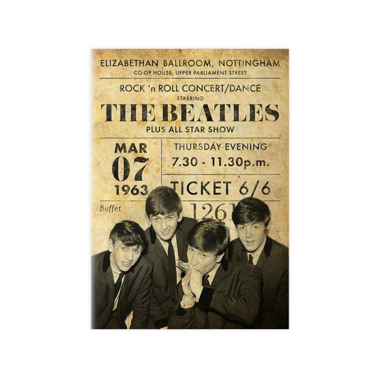 The Beatles Vintage Concert Poster Photopaper Print